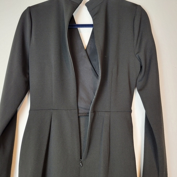 NWT DKNY Women's Black Draped Ruched Sheath Dress Size 6 - Picture 8 of 12